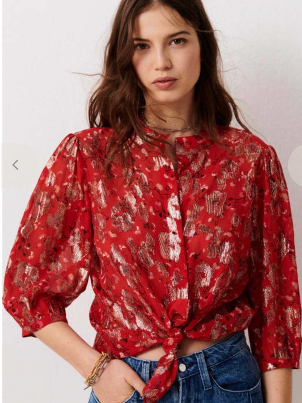 Ba&sh Tanama Blouse-Size Medium
